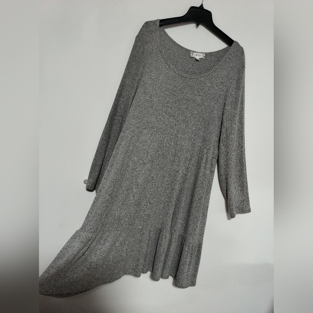 [5x$20] Gray Knit Dress / Size 3X - Picture 4 of 8